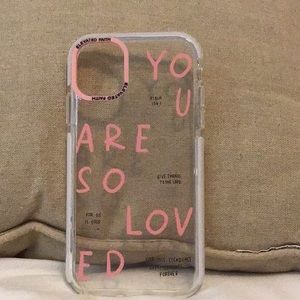 iPhone 11 Case, Elevated Faith, You’re so loved (pink), clear
